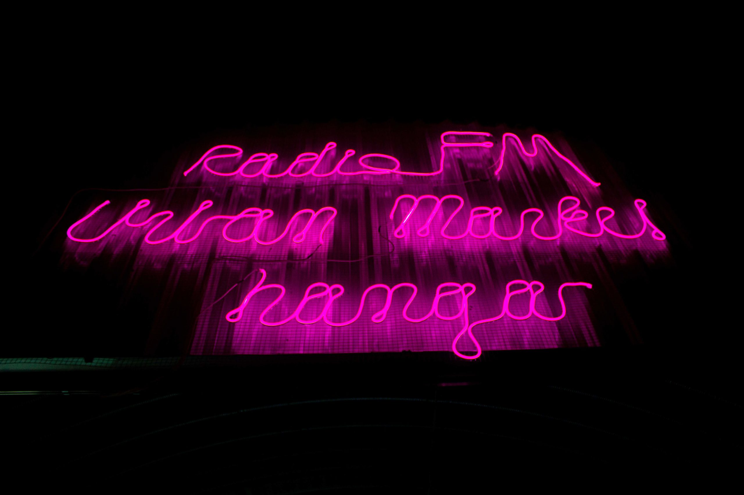 Radio_FM x Urban Market Hangar sign ][ LED neon flex
